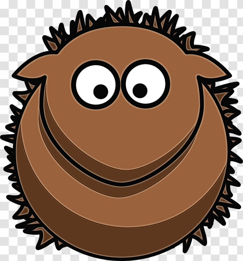 Cartoon Brown Clip Art Hedgehog Mouth - Paint - Muffin Erinaceidae Transparent PNG