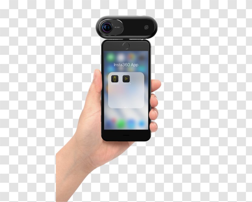 IPhone 7 Samsung Gear 360 Insta360 ONE 4K Resolution - Mobile Phone - Retouching Studio Transparent PNG