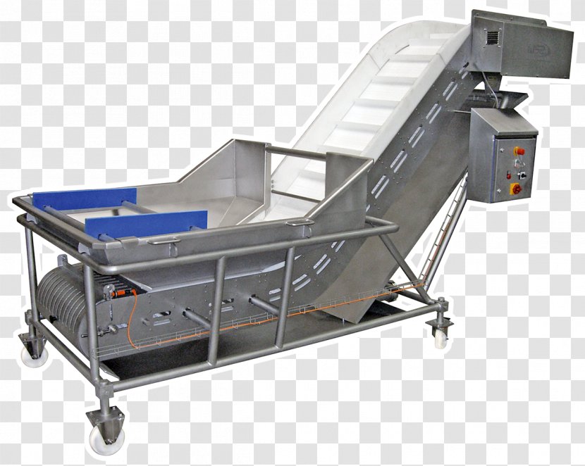 Machine Conveyor System Belt Crate Przenośnik - Stainless Steel Transparent PNG