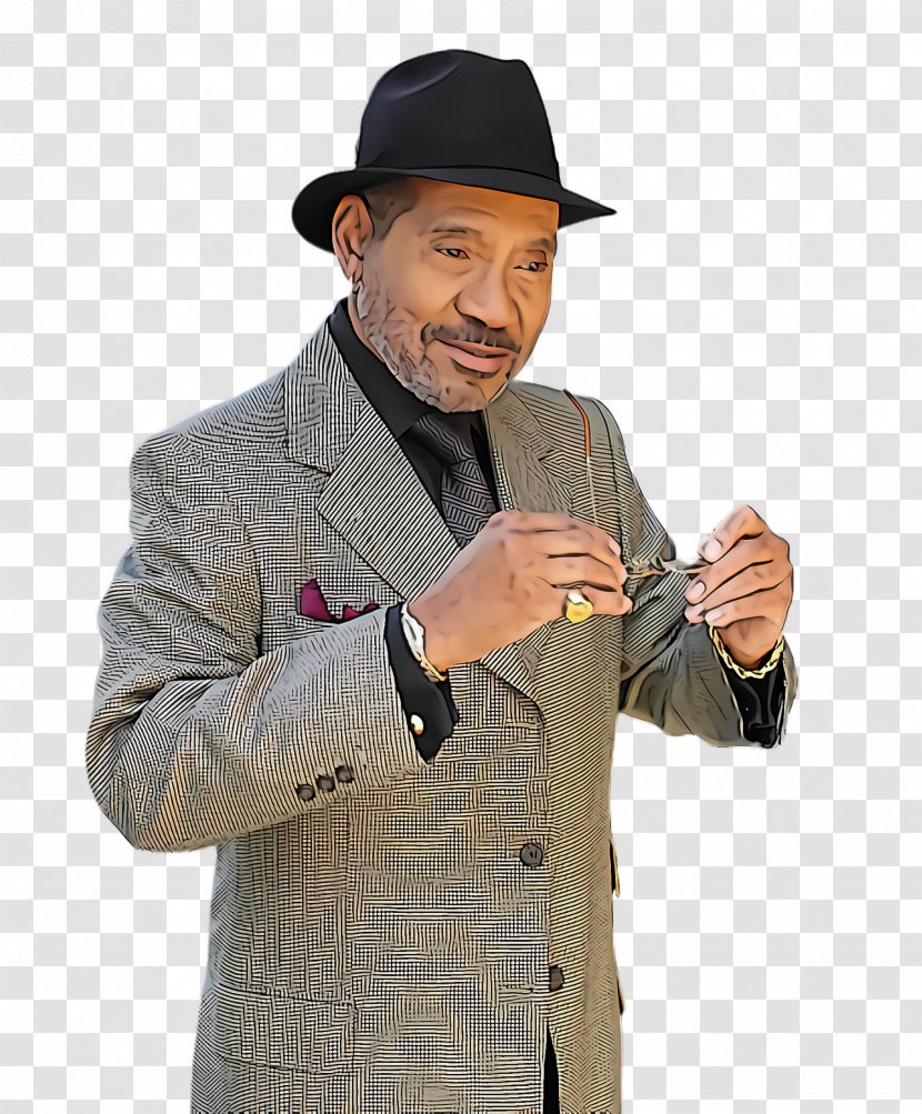 Gentleman Headgear Hat Finger Gesture - Jacket Suit Transparent PNG