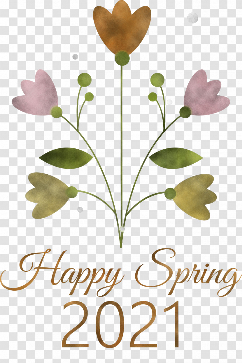 2021 Happy Spring Transparent PNG