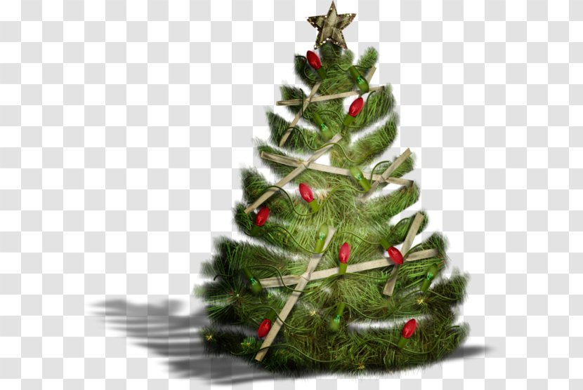 Christmas Tree Santa Claus Ornament Fir - Evergreen - Beautiful Transparent PNG