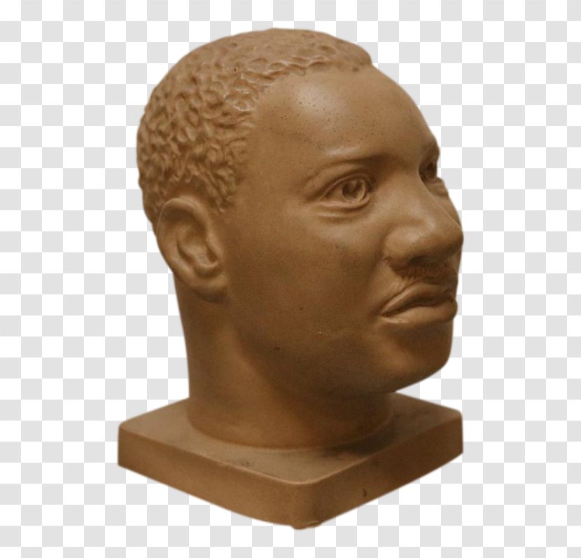 Forehead Classical Sculpture Bronze Bust - Martin Luther King Jr Transparent PNG