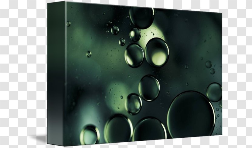 Metal - Green Water Droplets Transparent PNG