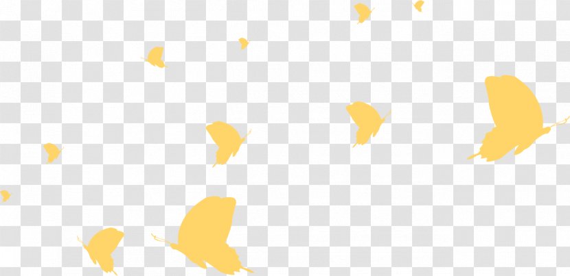 Yellow Pattern - Area - Vector Golden Butterfly Transparent PNG