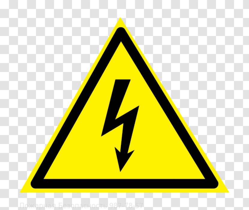 Sign Hazard Symbol Electricity Electrical Injury - Risk Transparent PNG