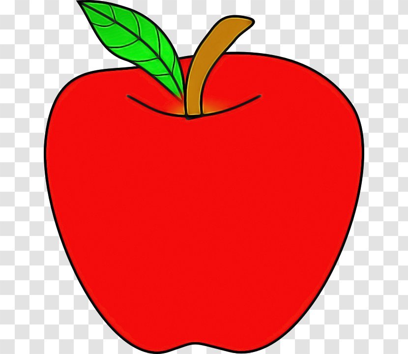 Apple Clip Art Red Leaf Mcintosh - Sticker Food Transparent PNG