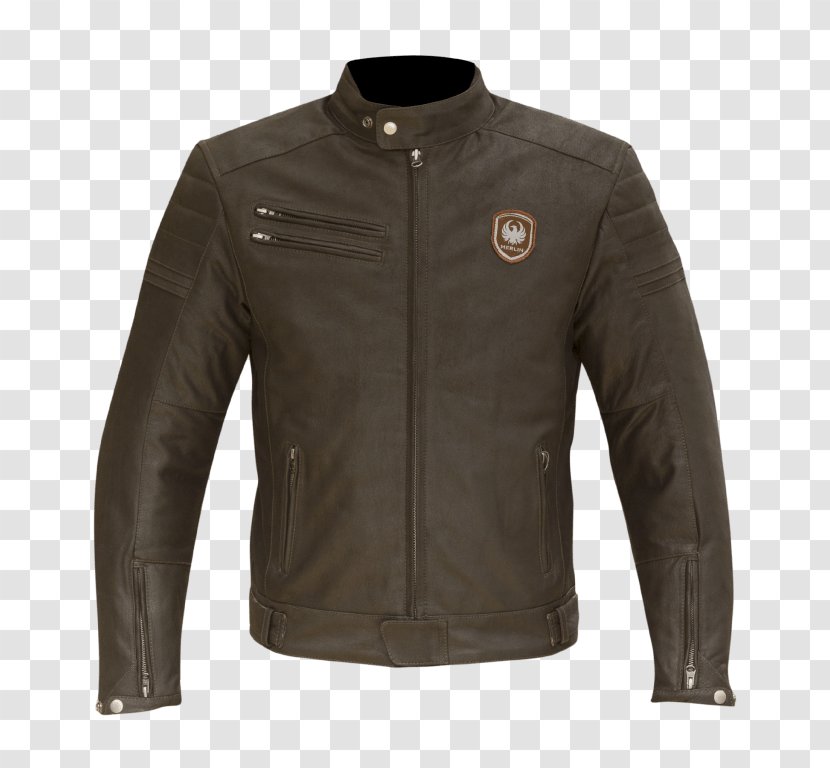 Leather Jacket Motorcycle Clothing - Vespa Transparent PNG