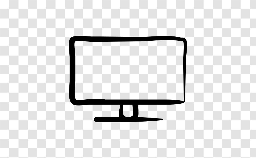Computer Monitors Television Drawing - Rectangle - Hand Icon Transparent PNG