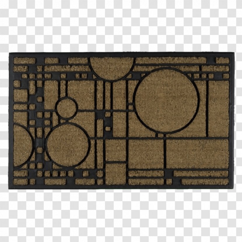 Material Coonley House Rectangle Natural Rubber - Welcome Mat Transparent PNG