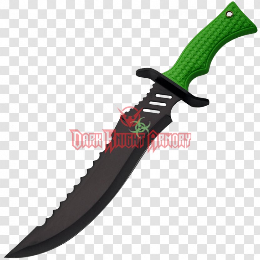 Bowie Knife Hunting & Survival Knives Serrated Blade Dagger - Throwing Transparent PNG
