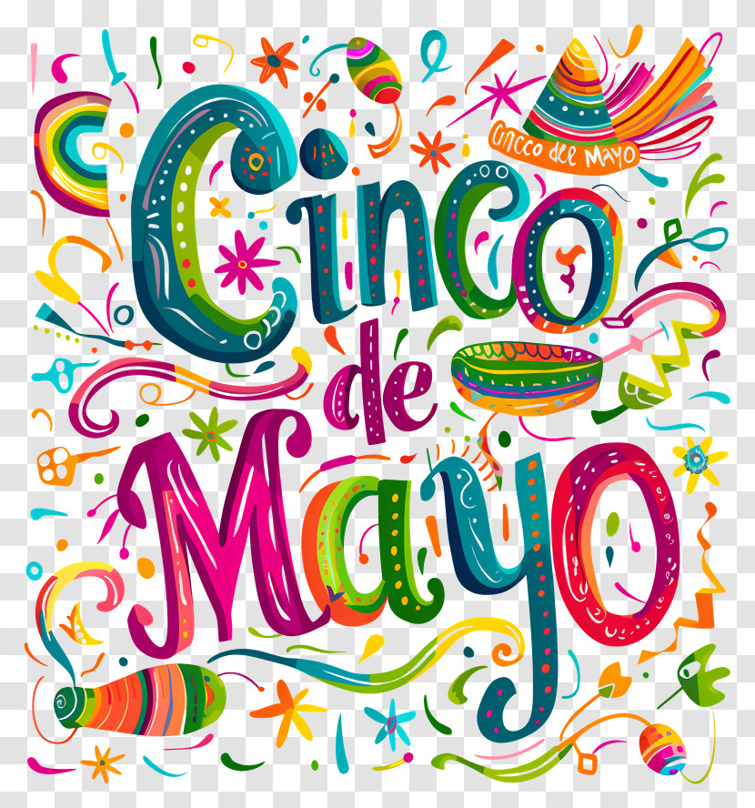 Cinco De Mayo - Colorful Cinco De Mayo Celebration Design Transparent PNG