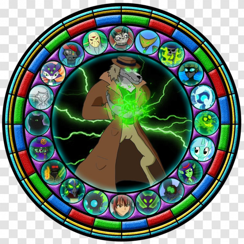 Stained Glass Recreation Circle Material - Symmetry Transparent PNG