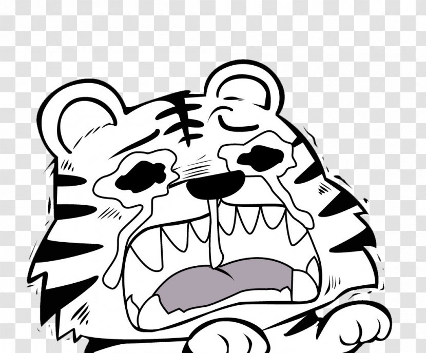 Download Computer File - Watercolor - Crying Tiger Transparent PNG