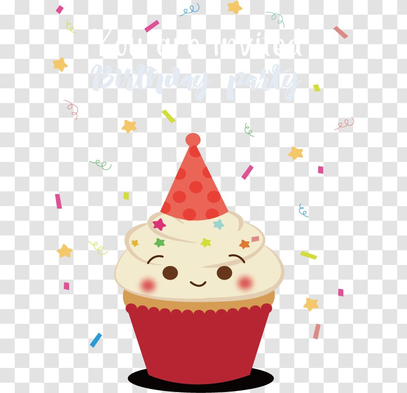 Cupcake Icon - Food - Smiley Face Cup Cake Transparent PNG