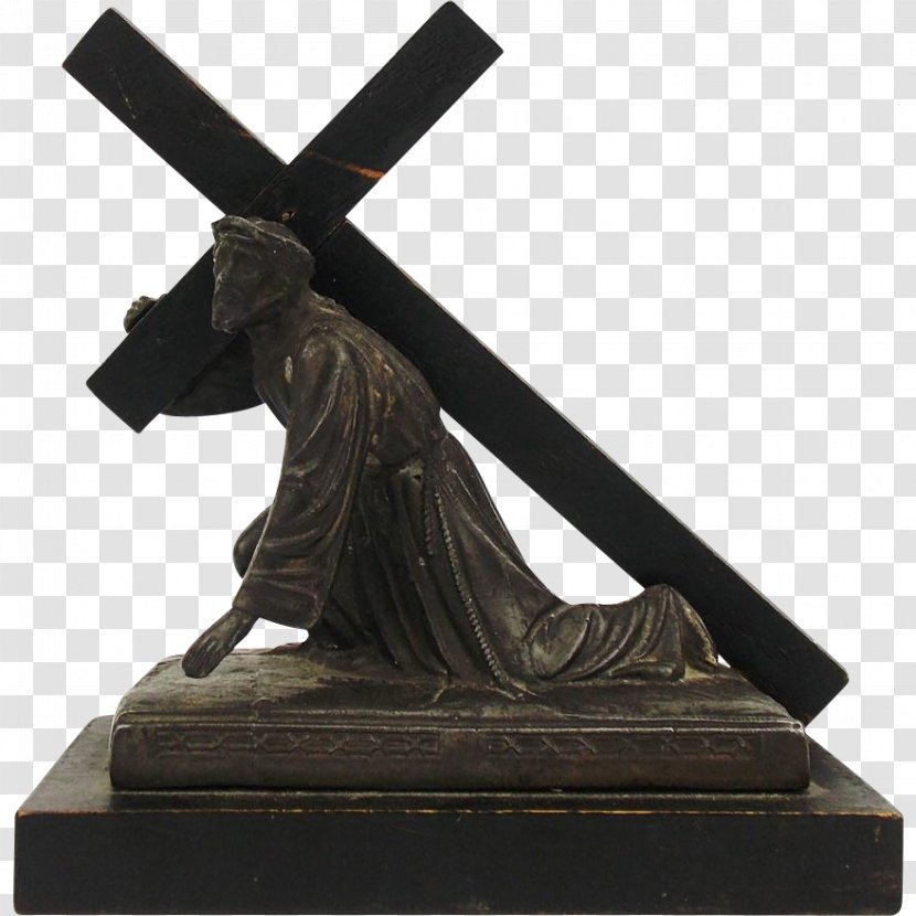 Crucifix Religion Christian Cross Christianity Bronze Sculpture Transparent PNG