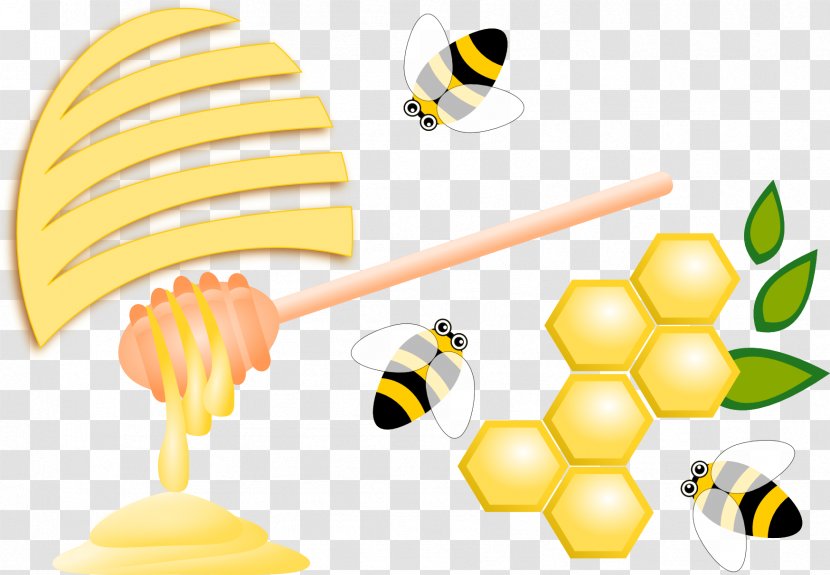 Honey Bee Insect Pollinator - Yellow Transparent PNG