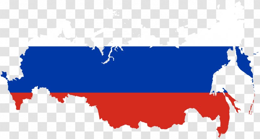 Flag Of Russia Map - World - Russian Transparent PNG