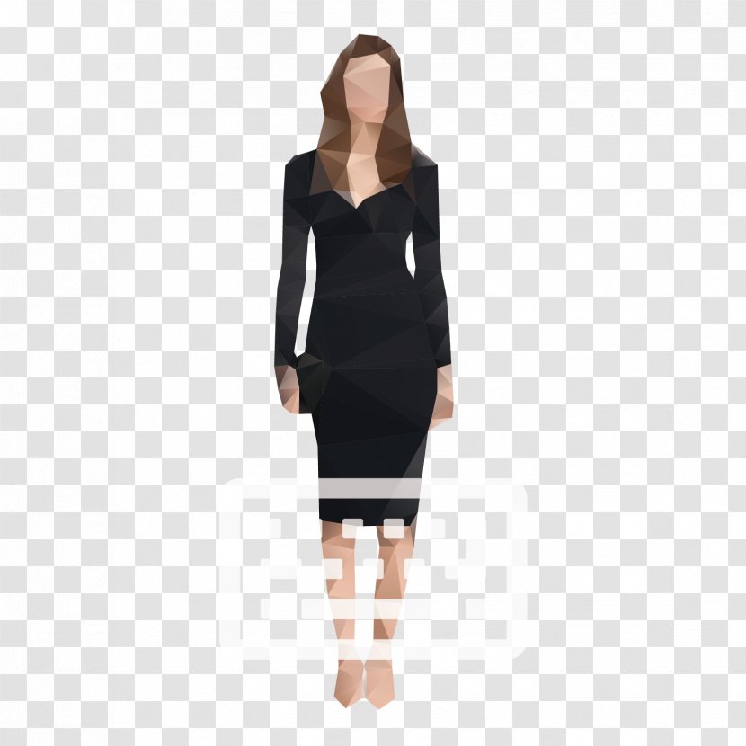Silhouette Cartoon Illustration - Joint - Vector Creative Business Woman Material Transparent PNG