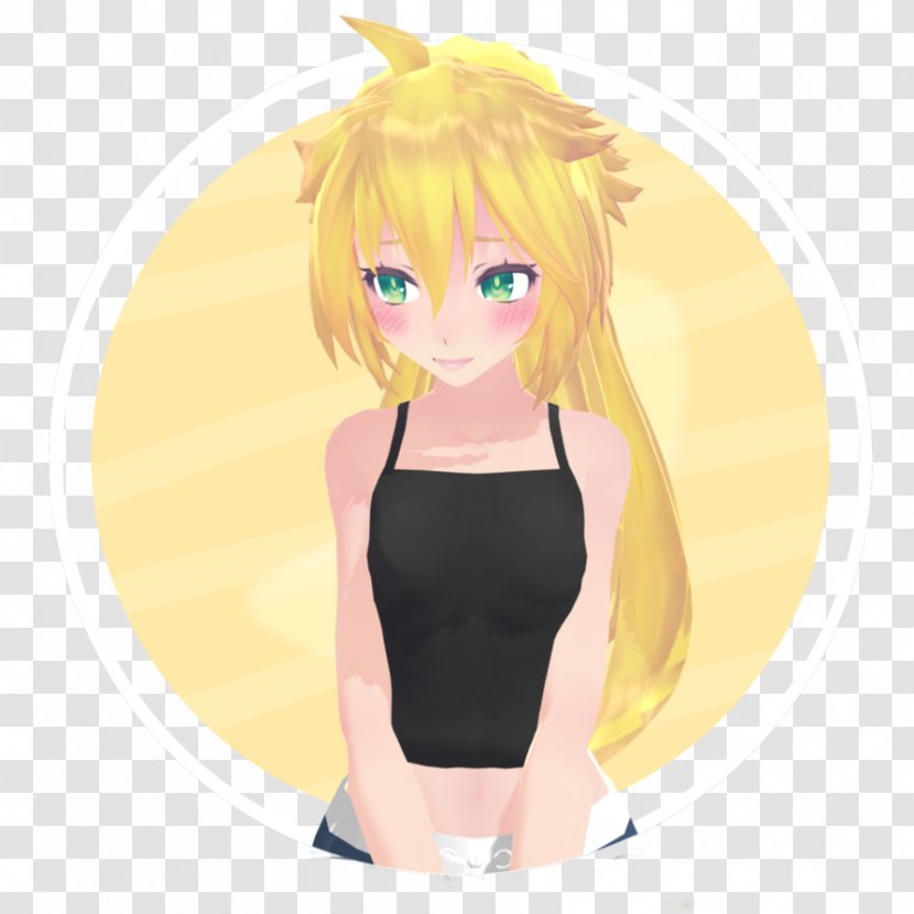 Vocaloid Kagamine Rin/Len Blond - Flower - Weight Three-dimensional Characters Transparent PNG