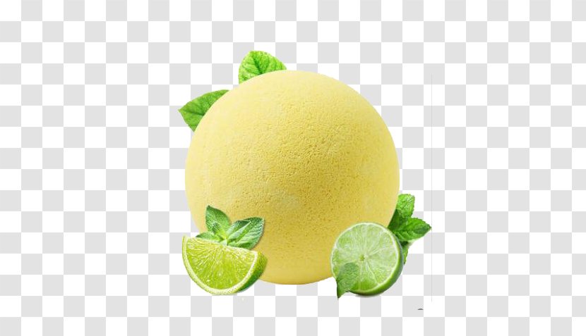 Lemon Bath Bomb Lime Bathing - Salts Transparent PNG