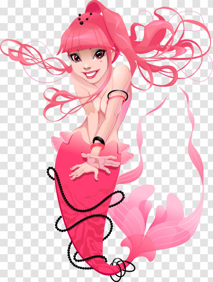Mermaid Nymph Flag - Frame - Tail Transparent PNG