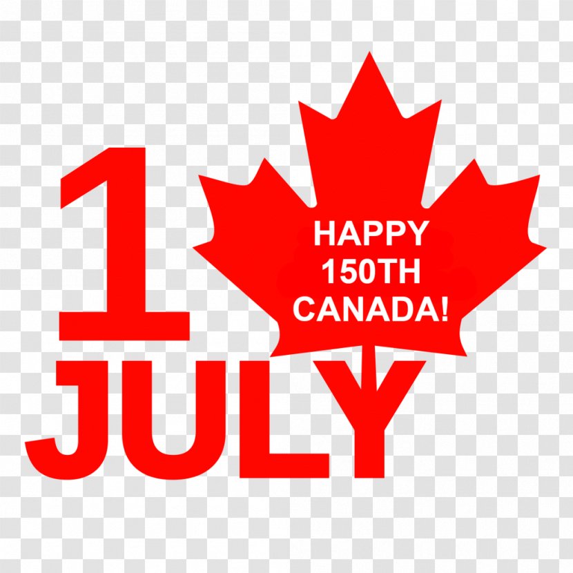 Canada Day 150th Anniversary Of 1 July - Red Transparent PNG