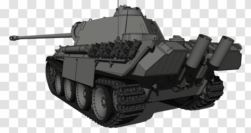 Panther Tank Vehicle Maybach HL230 - Hl230 - Dimensional Vector Transparent PNG