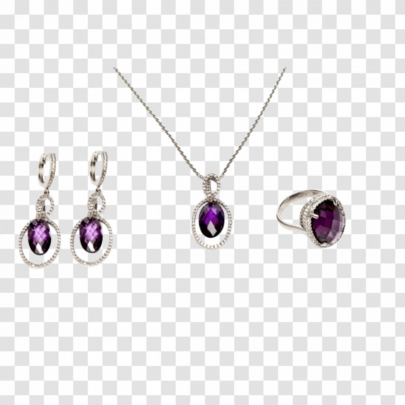 Amethyst Earring Jewellery Charms & Pendants Necklace Transparent PNG