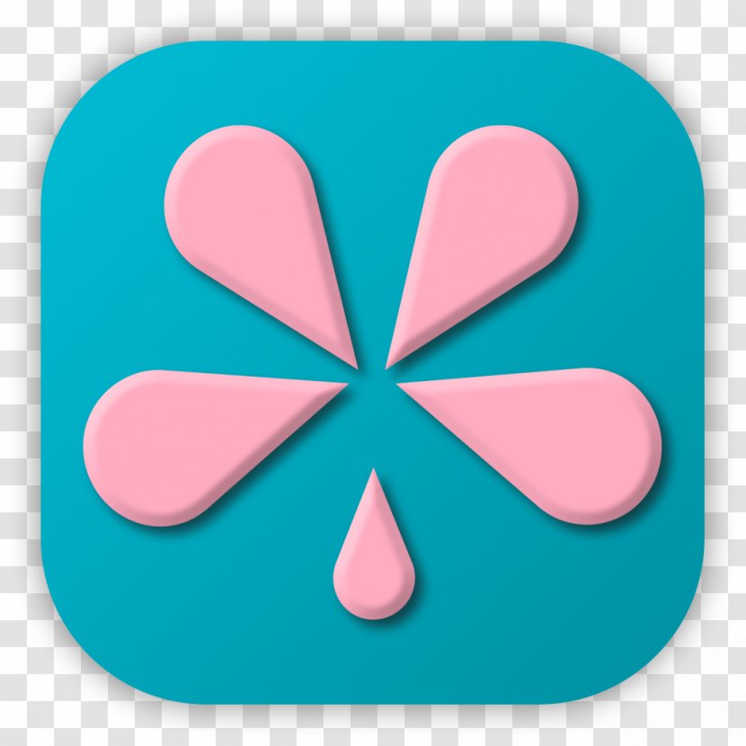 Pink M Symbol Turquoise - Aqua - Design Transparent PNG