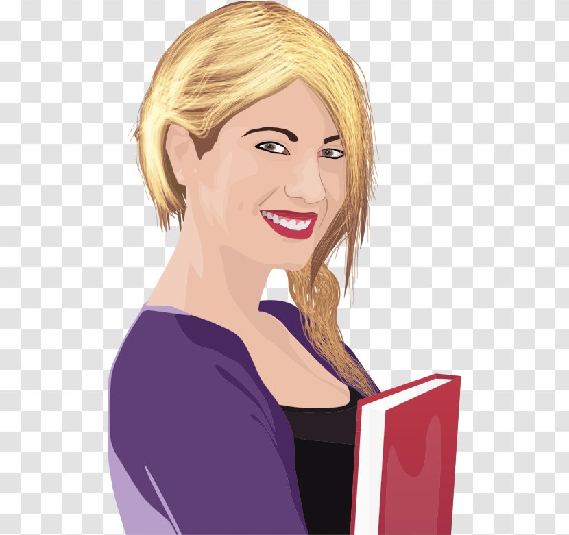 Smile Clip Art - Cartoon - Smiling Woman Transparent PNG