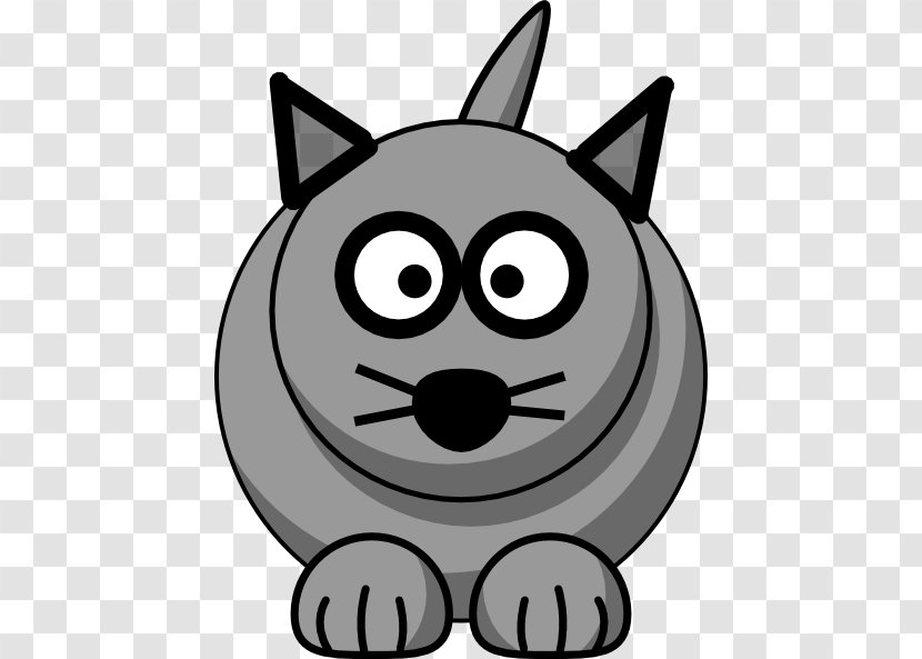 Gray Wolf Cartoon Animation Clip Art - Royaltyfree - Cat Pics Transparent PNG