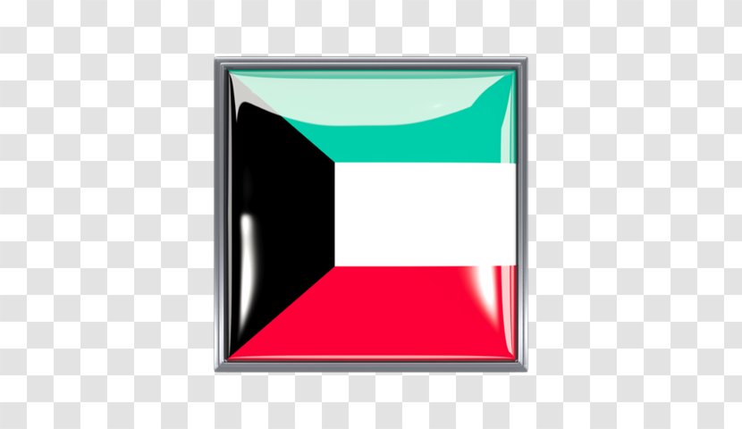 Square Angle Picture Frames - Blue - Flag Of Kuwait Transparent PNG