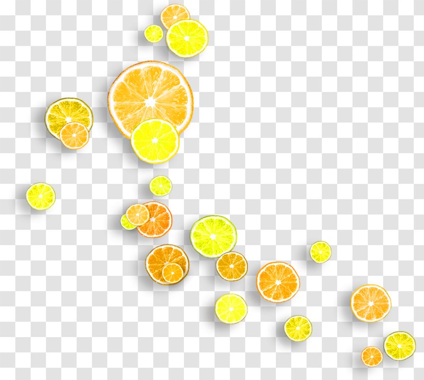 Lemon Citron Orange Yellow - Fresh Floating Material Transparent PNG