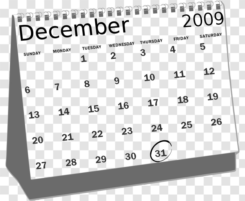 Calendar Clip Art 0 1 2 - Brand - Gorgeous Desk Transparent PNG