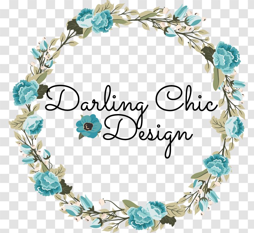 Wreath Child Art Cut Flowers - Turquoise Transparent PNG