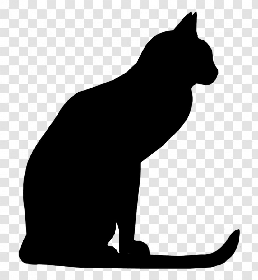 Maine Coon Kitten Silhouette Drawing Clip Art - Small To Medium Sized Cats Transparent PNG