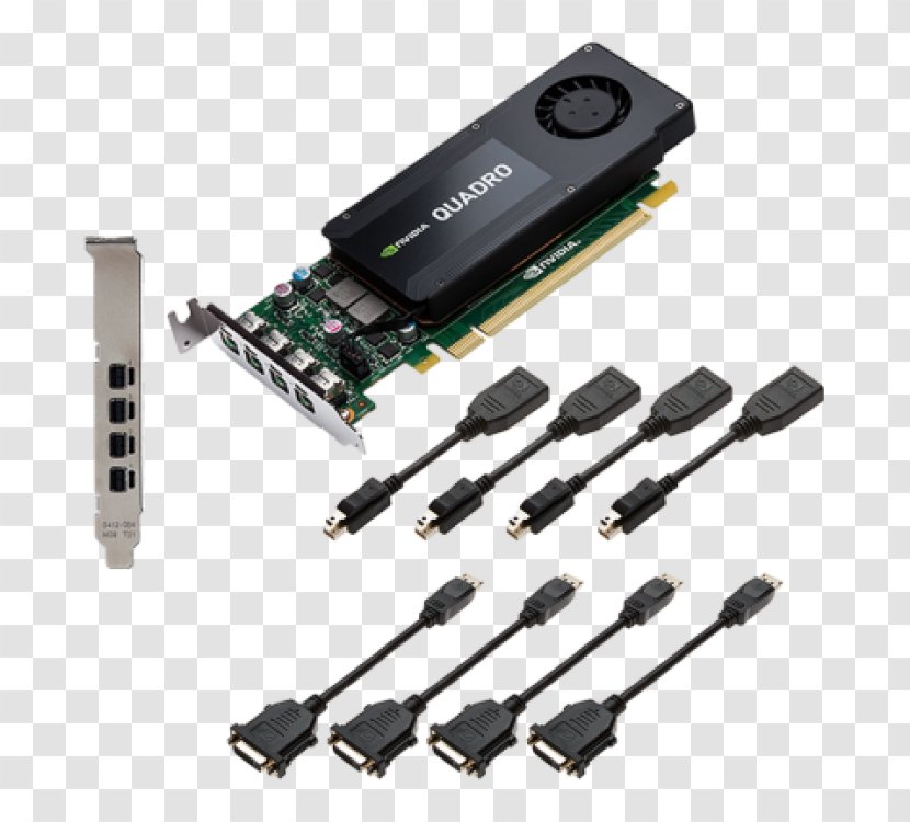 Graphics Cards & Video Adapters NVIDIA Quadro K1200 PNY Technologies GDDR5 SDRAM - Displayport - Nvidia Transparent PNG