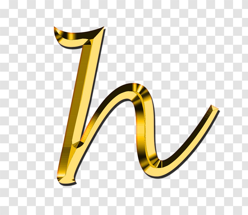 Letter Alphabet - Gold Transparent PNG