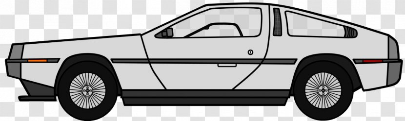 DeLorean DMC-12 Car Time Machine Dr. Emmett Brown - Delorean Dmc12 - Both Side Design Transparent PNG