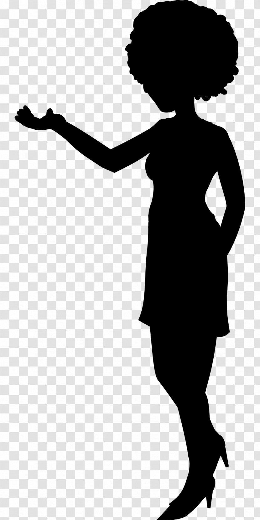 Silhouette Woman Female Clip Art - Frame - Women Transparent PNG