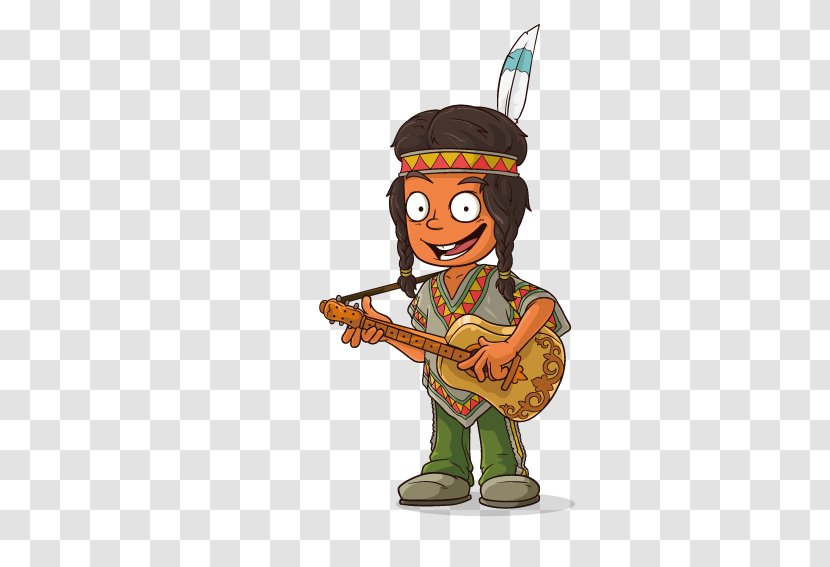 Cartoon Stock Illustration Royalty-free - Watercolor - National Guitar Transparent PNG