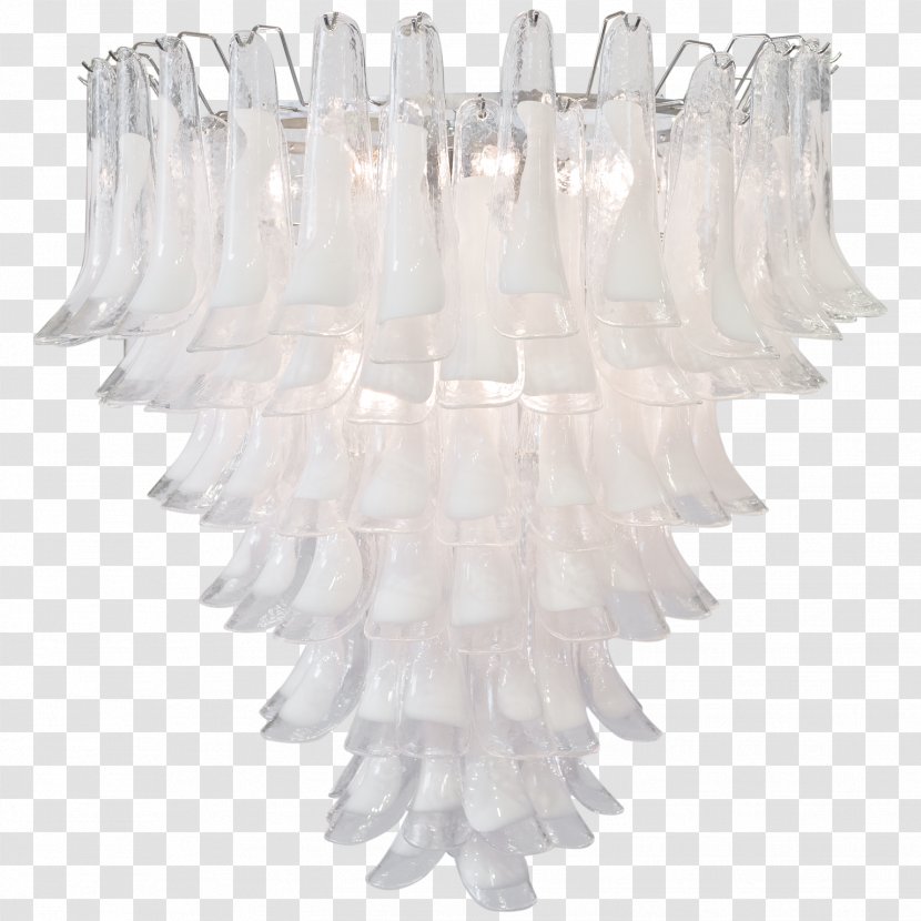 Light Fixture Lighting Chandelier Murano Glass Opaline - Paolo Venini Transparent PNG