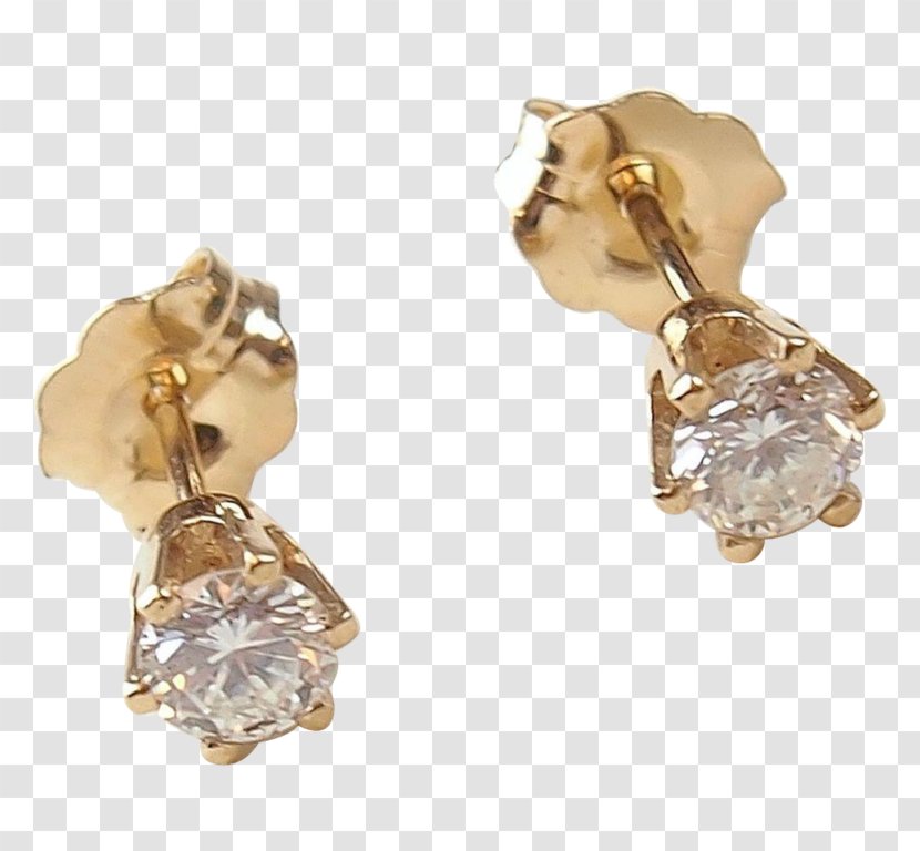 Earring Gold Body Jewellery Diamond - Gemstone - Human Transparent PNG