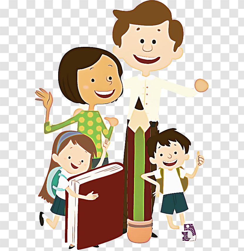 Cartoon People Clip Art Sharing Gesture - Child Family Transparent PNG
