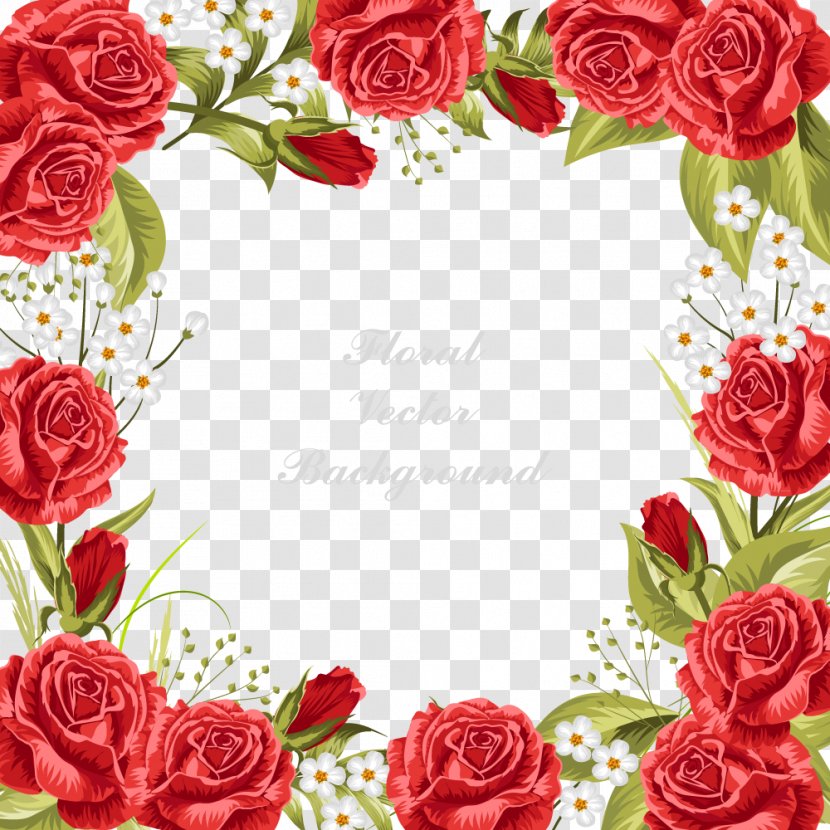 Wedding Invitation Garden Roses Flower - Rose Family - Flowers Invitations Vector Transparent PNG