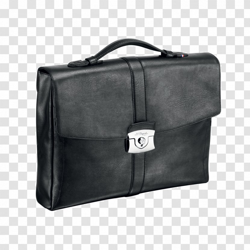 Briefcase S. T. Dupont Leather Handbag - Flower Transparent PNG