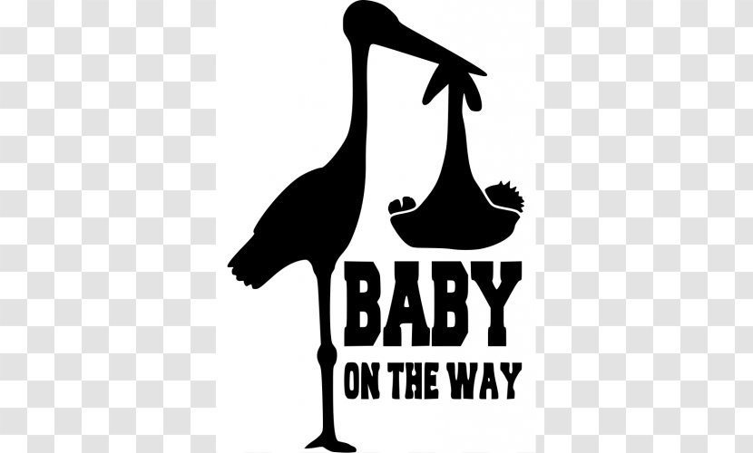 Infant White Stork Childbirth Family - Brand - Child Transparent PNG