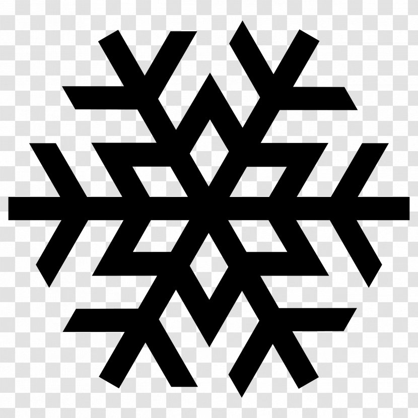 Snowflake Silhouette Clip Art - Monochrome Photography - Frost Transparent PNG