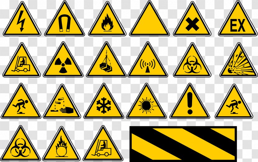 Warning Sign Symbol Clip Art - Public Domain - Traffic Signs Transparent PNG